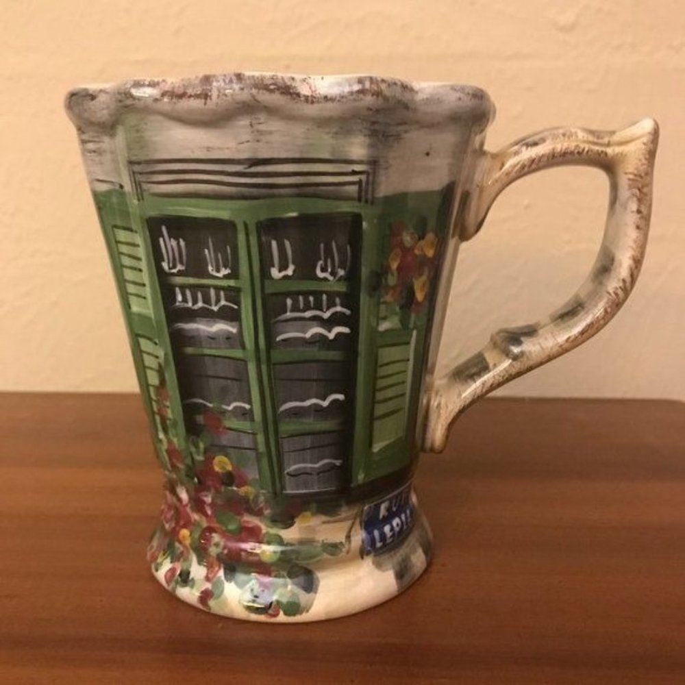 Tabletops Unlimited Rue de Paris Mugs Coffee Tea Soup Large Size - Picture 2 of 13